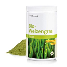 Sanct Bernhard Organic Wheatgrass Powder, Gently Dried, Content 350 g