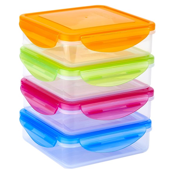 SnapMate - 4 Pack - Fun Size Sandwich Containers -