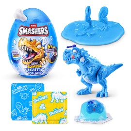 Smashers Jurrassic Ice Age Mini Egg (T-Rex) by ZURU – Giocattolo dinosauro da aprire con oltre 6 sorprese, slime e slime a cubetti di ghiaccio, dino che si illumina, per bambini dai 3 anni in su