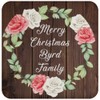 Designsify Gifts, Merry Christmas Byrd Family, Drink Coaster A Mat