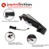GTINTHEBOX 2X Clear Switchback LED White DRL Turn Signal Lights