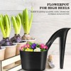 SUPVOX 4Pcs High Heel Shaped Planter: Unique Plastic Flower Pots