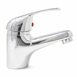Rubinetto Miscelatore per Lavabo con Finitura Cromata Brillante | Kit Completo di Montaggio