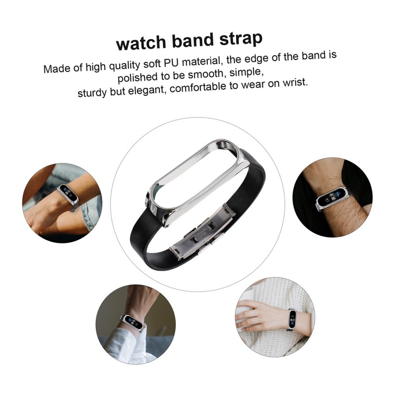 MERRYHAPY Replacement Wristband for Band 5/5 Bracelet Buckle Shell Watch