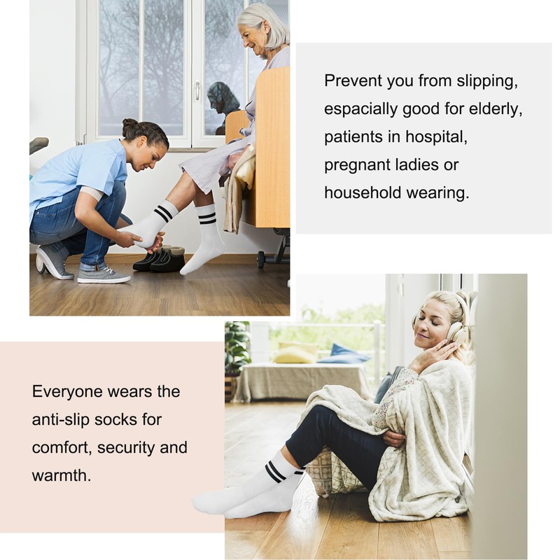 BLONGW Pilates Socks with Grips for Women, Non-Slip Yoga Athletic