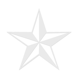 Applicable Pun Nautical Star - Vinyl Decal for Outdoor Use on Cars, ATV, Boats, Windows and More - White 3 inch