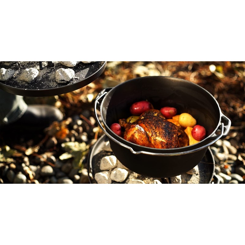 GSI Outdoors Guidecast 5qt Dutch Oven | Cast Iron Dutch