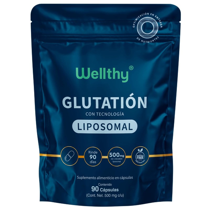 Wellthy Glutation Liposomal 100mg 90 Cápsulas. 3 Meses Completos de