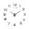 3D Number Large Wall Clock Silent Simple Fashionable Decorative Numeral