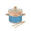CONCORD 10" Stainless Steel Steamer Pot with Natural Bamboo Steamer