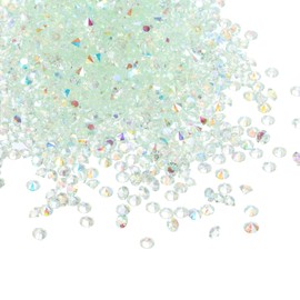 PATIKIL 14000Pcs Wedding Table Scatter Confetti Crystals 3mm Acrylic Diamonds Vase Fillers Gems for Table Centerpiece Decorations Bridal Shower Party, Mint Green AB