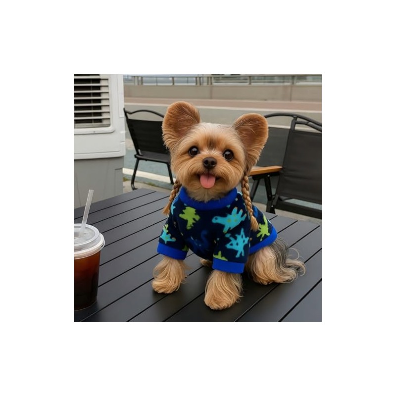 Suéter de 3 piezas para perros pequeños, suéteres suaves para