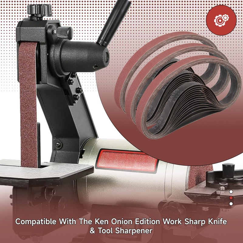 STEBRUAM Sanding Belt 25 x 762 mm,15PCS 320 Grit Belt