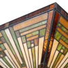 ATOLOMOTOR 14"×12" Stained Glass Bowl Shade Ceiling Light,Tiffany Style Pendant