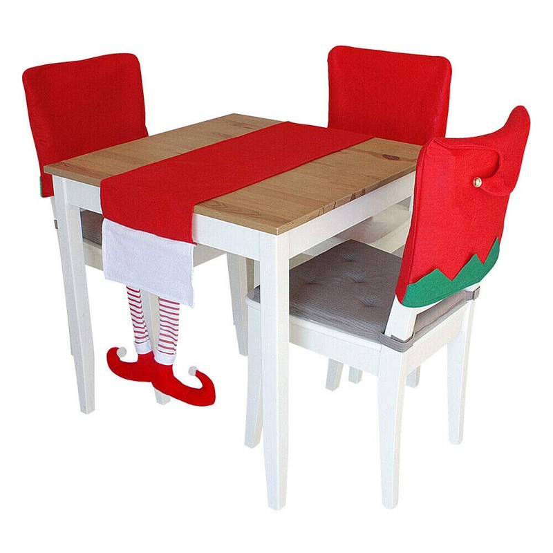 30 x 176cm Christmas Elf Table Runner - 3D Elf