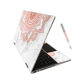 Mighty Skins Skin for HP Pavilion x360 14"" (2020) - Rosette Mandala | Protective, Durable, and Unique Vinyl Decal wrap Cover | Easy to Apply, Remove, and Change Styles | Made in The USA