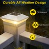 T-SUN Bright Solar Post Cap Lights 6 Pack – Outdoor