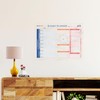 WallJOY Clear Dry Erase Daily Planner - 21x16 in Whiteboard