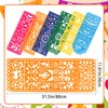 Norbiariz 6 pcs Mexican Table Runners 31.5 x 11.8 Inch