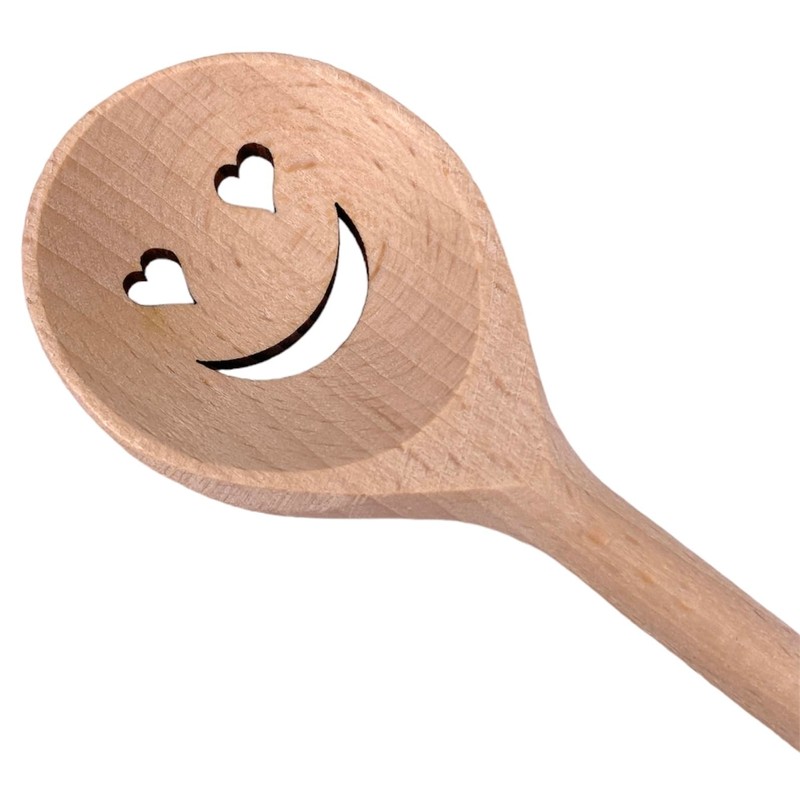 Balna 1 Piece Cooking Spoon Heart Face - Wooden Cooking