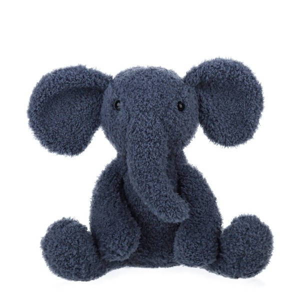 Apricot Lamb Toys Plush Navy Blue Elephant Stuffed Animal Soft Cuddly Perfect for Child 8 Inches