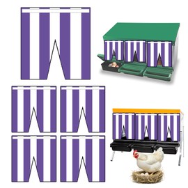 Chicken nest Box nest Door Curtain Home partition Curtain for Chickens Laying Eggs Wind, rain, Light, Prevent Other Chickens from Disturbing The self-Adhesive Hanging Curtain Cloth (Purple)