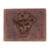 Greenburry Vintage Bone Head Biker Wallet Skull Brown, brown, Vintage