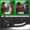 WEDNBR The Ultimate Hands-Free Headlamp 2-Pack: 230° Beam & Motion