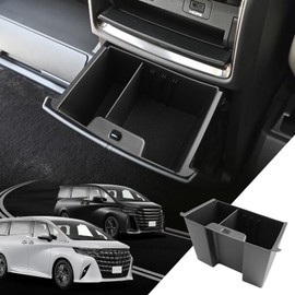 LANTU Toyota Alphard 40 Series / Vellfire 40 Series Multi-Box Rear Vent Box Multi-Box Console Rear End Box Dedicated Trash Can Washable Storage Accessories Easy to Install June 2023 Current Vehicle Specific Design