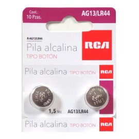 RCA 50 Pila Bateria Rca Botón Ag13 Lr44 357 L1154 Sr44 1.5 Vcc