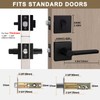 NEWBANG Keyed Deadbolt Lock with Passage Lever Handle for Exterior