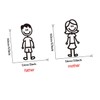 iplusmile 30pcs Reflective Car Stickers Funny Family Members Decals for