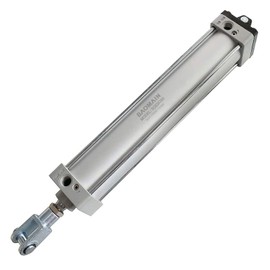 Baomain Pneumatic Air Cylinder SC 63 x 300 PT 3/8, Bore: 2-1/2 inch(63mm), Stroke: 12 inch(300mm), Screwed Piston Rod Dual Action (1PCS) (CY&CB (with Foot Flange))