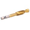 Hyuduo 10Pcs Tap Bits, Ti Coated Hss Drill, M10 Tapping