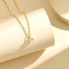 Sistble Tiny Diamond Necklaces for Women Trendy 14K Gold Plated