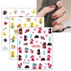 Nagelsticker Kleines Mädchen, 20 Blatt Selbstklebend Nagelaufkleber Nail Art Sticker