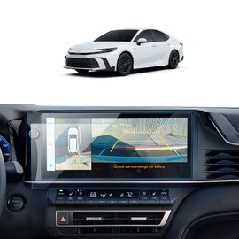 LANTU Car Screen Protector for 2025 Toyota Camry (XLE/XSE) Accessories Navigation Touchscreen Protector Film Tempered Glass HD Clear Anti-Glare 12.3''