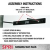 SPRI Wall-Mounted Rack for Hanging Exercise Mats, Black