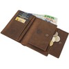 myledershop Genuine Buffalo Full Leather Wallet / Purse / Wallet