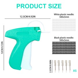 Quick Clothing Fixer Micro Stitch Gun for Clothes Mini Sewing Kit Stitch Sewing Gun Sewings Accessories Gun for Sewing Tagging Clothing Price Label 500 Fasteners & 5 Needles Blue