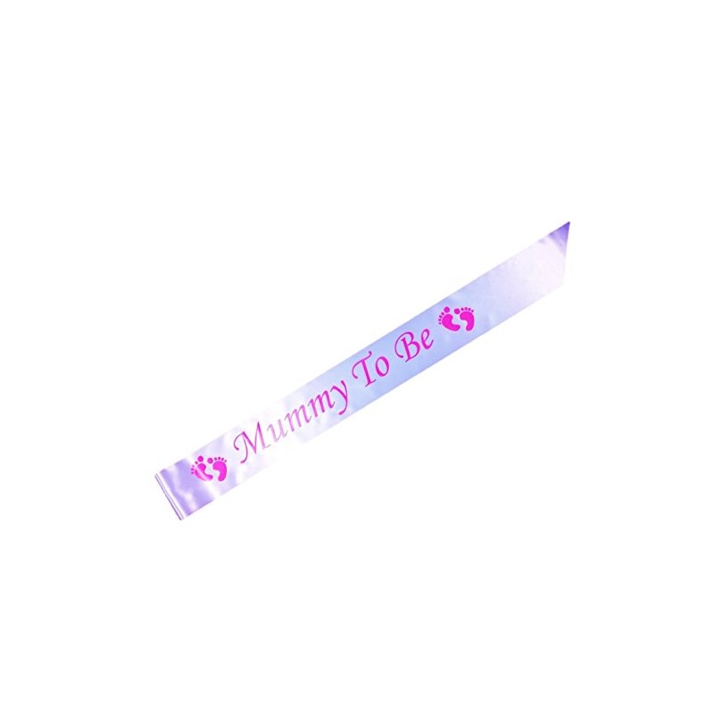 White Mummy To Be Sash: Baby Feet Clip Art: Pink