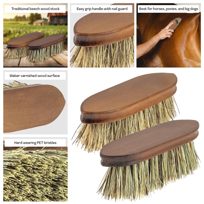 Horse Grooming Kit Mane and Tail Detangler - Equestrian Bristle