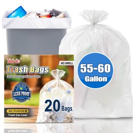Teivio 1 Gallon(Fit 1-1.2 Gal) 260 Counts Strong Trash Bags 1 Gallon 1.2 Gallon Garbage Bags, Bin Liners, for home office kitchen (Black)