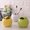 WAIT FLY Golf Shape Ceramic Toothbrush Holder, Toothbrush Organizer and