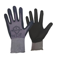 Safety Work Gloves. MicroFoam Nitrile Palm Coating. Great Grip Comfort Flexibility. Great For Many Industries! (Medium)