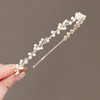 LOHGOU Pearl Headband, Lightweight, Painless, Thin, Sparkling Hair Accessory, For