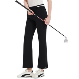 Pro X Gear Womens Golf Pants with 4 Pockets 4-Way Stretch Lightweight All Season Pants for Women Work Casual Black X-Small