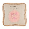 Mud Pie Pig Mini Crochet Farm Pillow