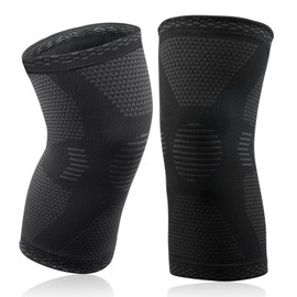 ACWOO Ginocchiera Ortopedica, 2 Pezzi Tutore Ginocchio per Uomo e Donne, Fascia a Compressione, Ginocchiera Sportiva Supporto per Artrite, Corsa, Dolore alle Articolazioni, Lesioni dei Legamenti (M)
