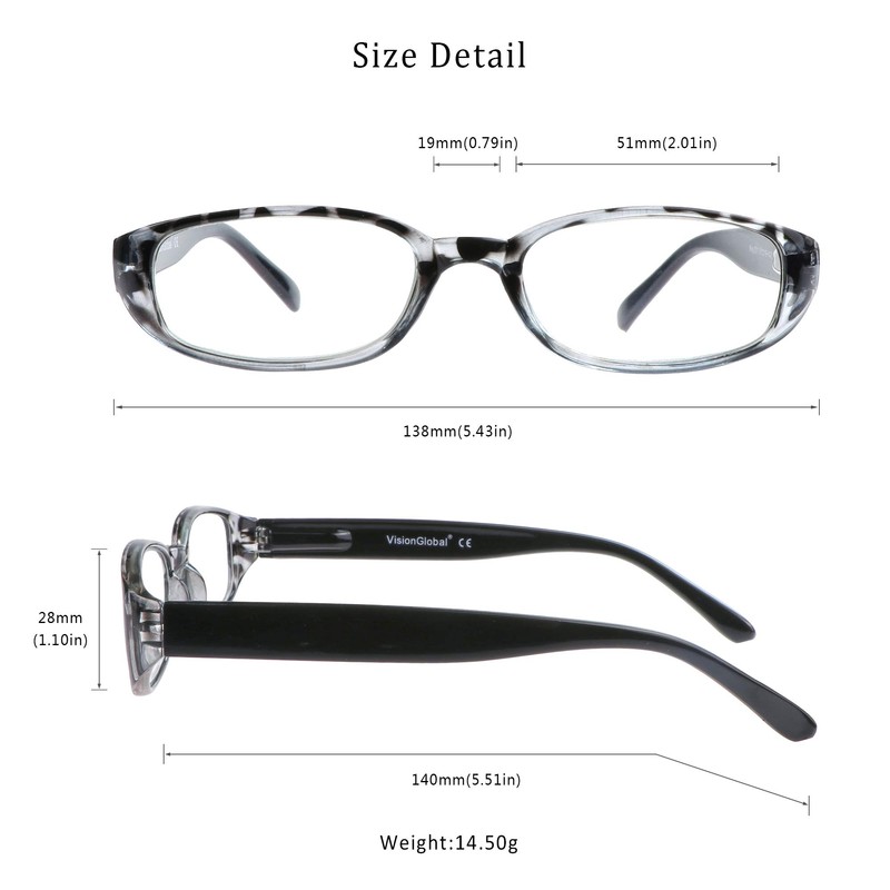 LifeArt 4 Pairs Reading Glasses, Blue Light Blocking Glasses, Computer